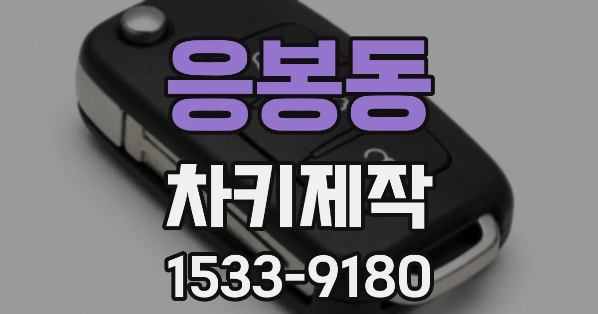응봉동 차키제작