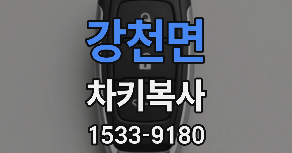 강천면 차키복사