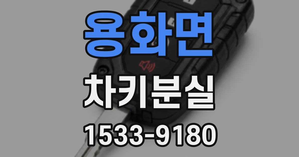 용화면 차키분실