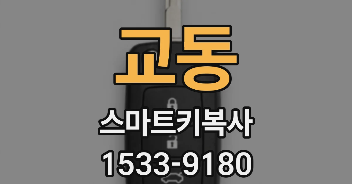 교동 스마트키복사