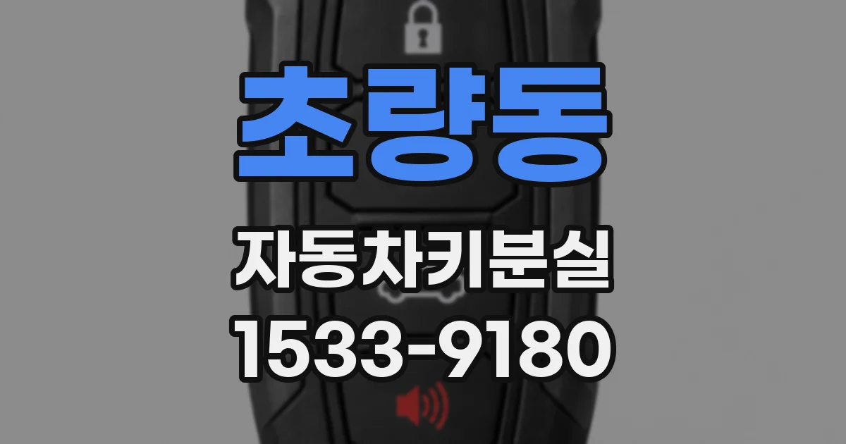 초량동 자동차키분실
