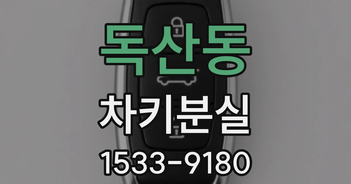 독산동 차키분실