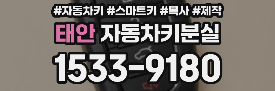 태안 자동차키분실