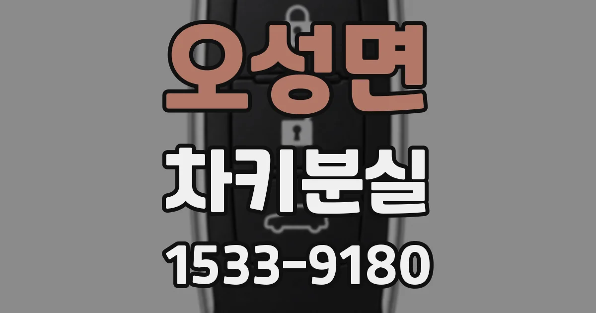 오성면 차키분실
