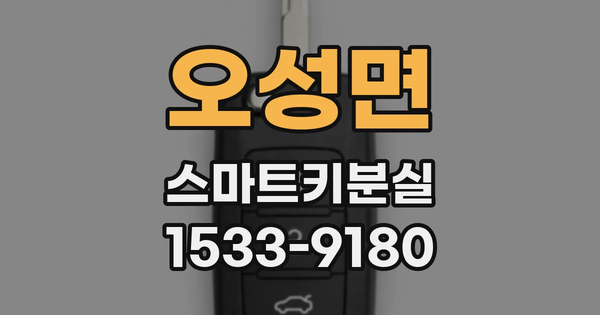오성면 스마트키분실