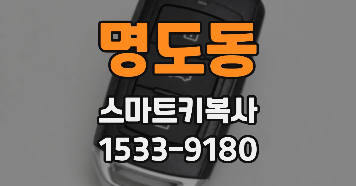 명도동 스마트키복사