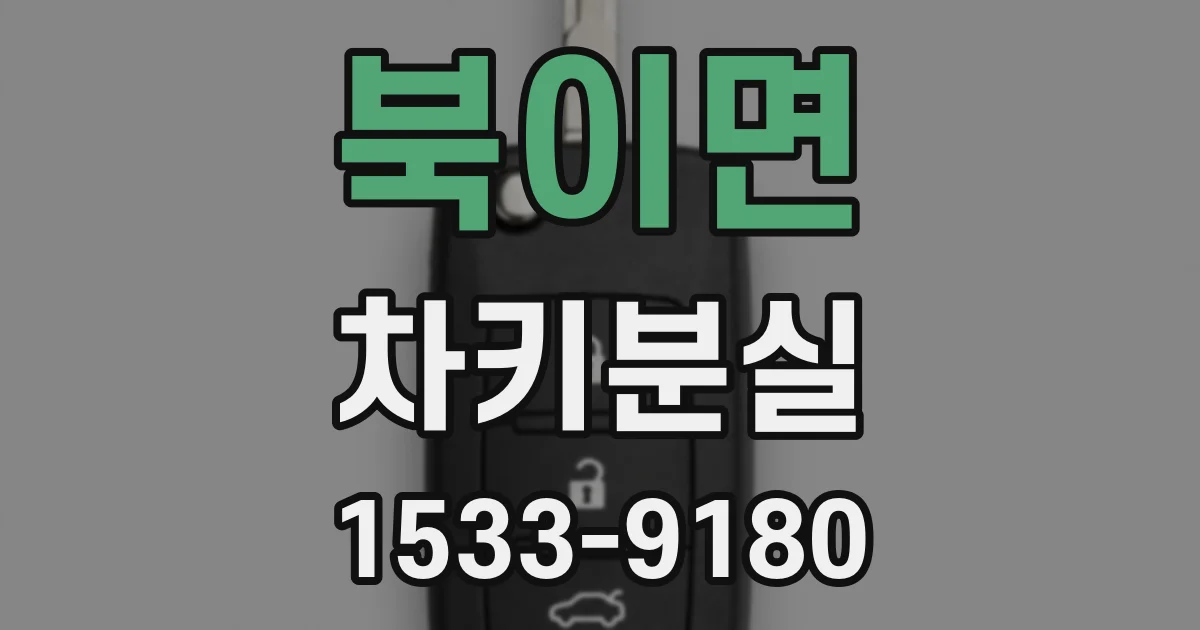 북이면 차키분실
