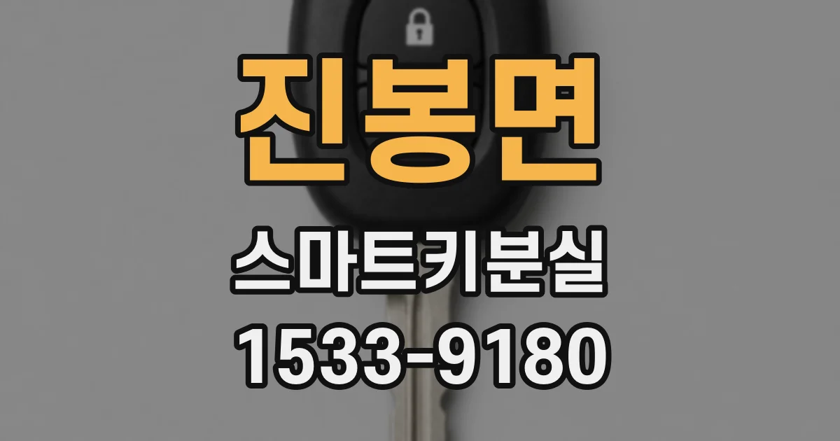 진봉면 스마트키분실