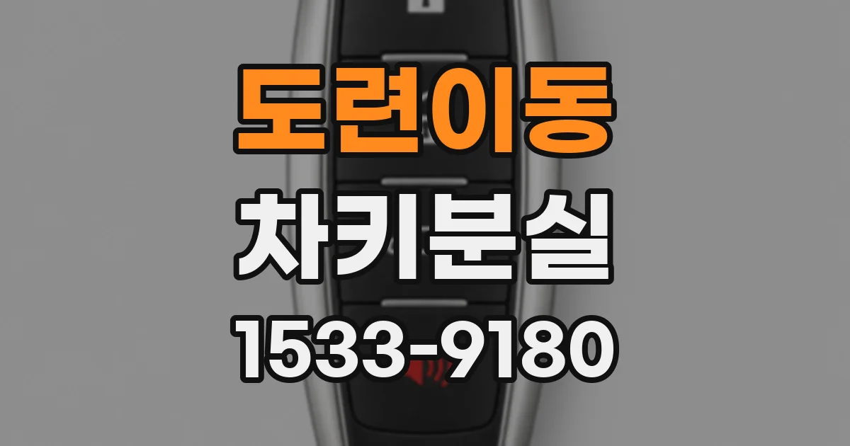 도련이동 차키분실