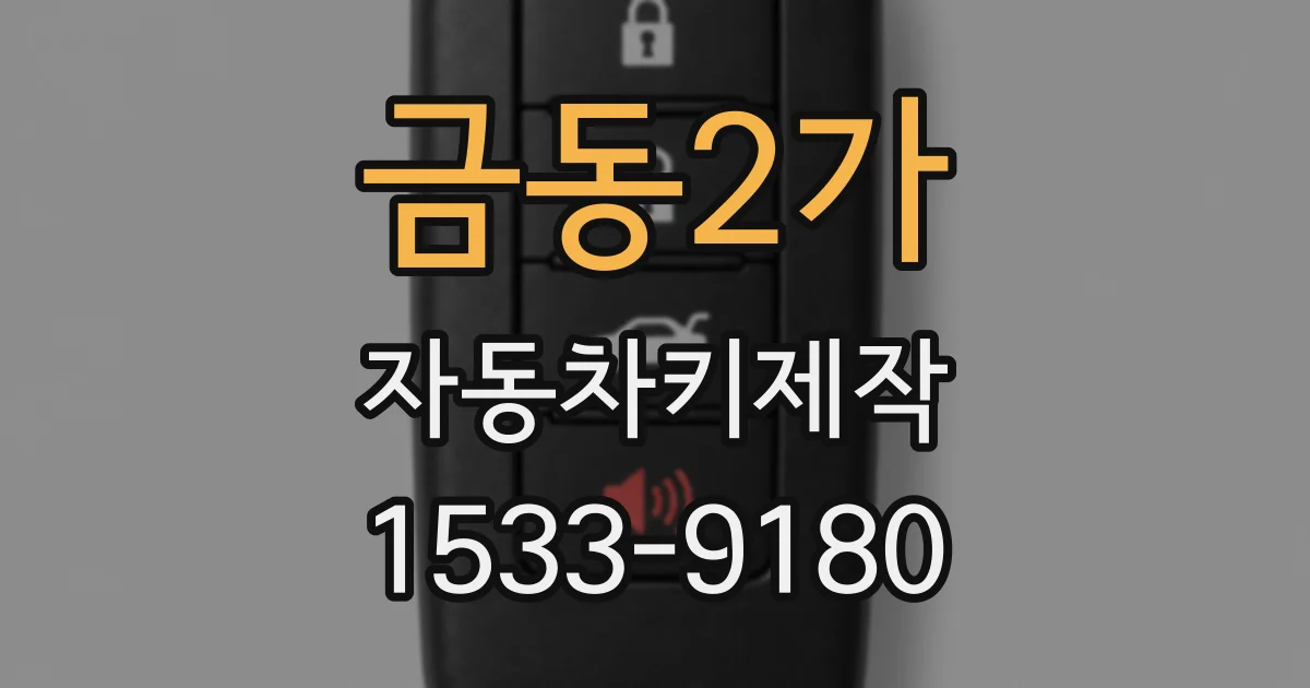 금동2가 자동차키제작