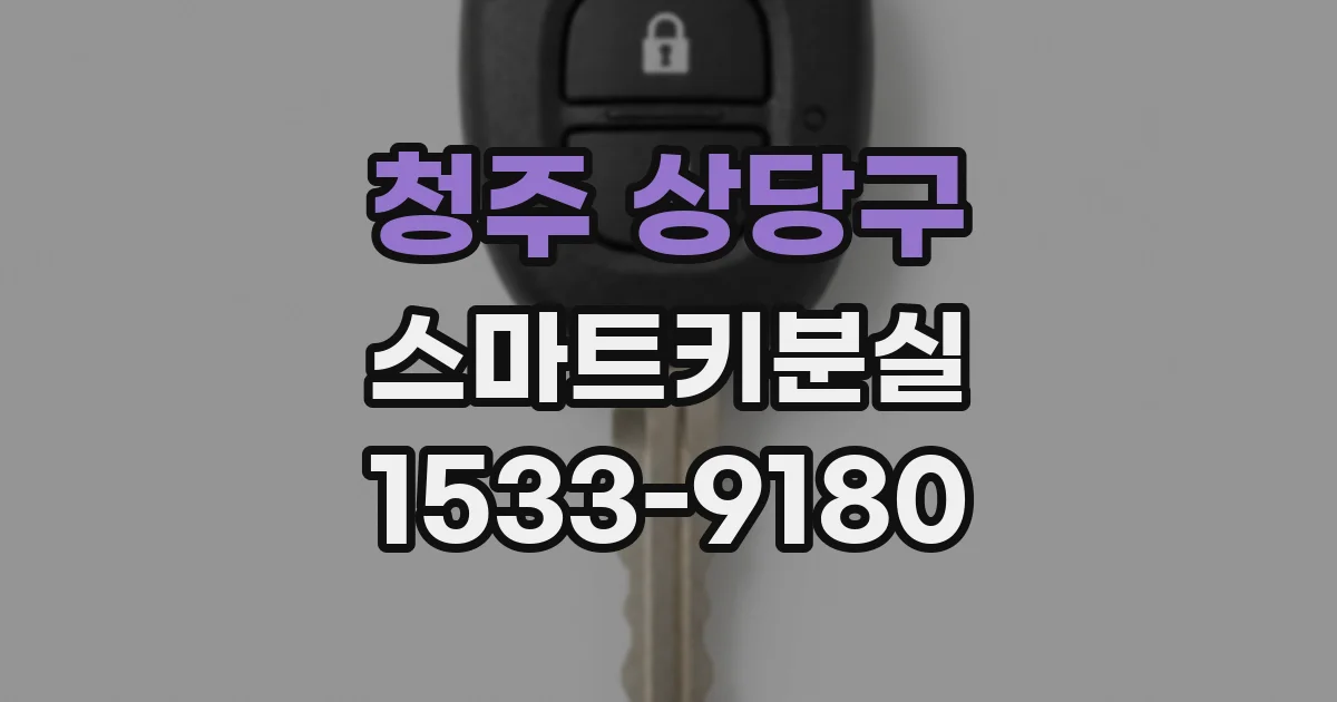 청주 상당구 스마트키분실