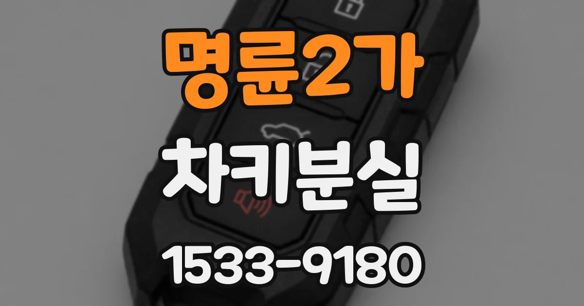명륜2가 차키분실