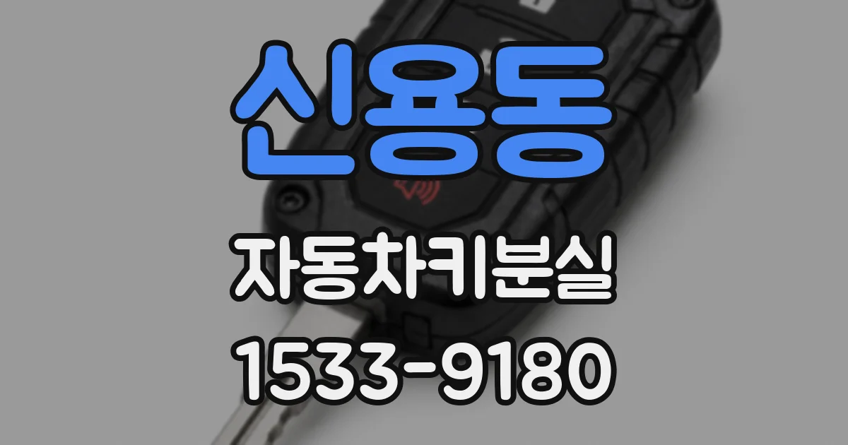 신용동 자동차키분실