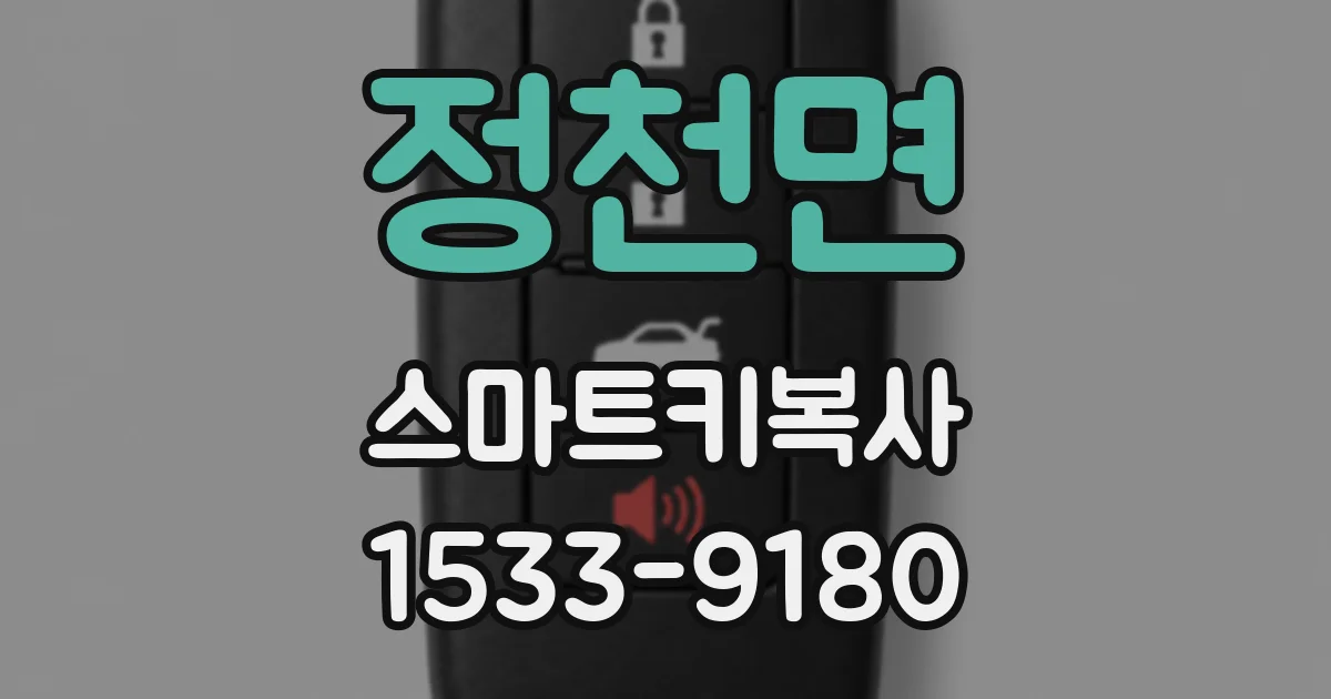 정천면 스마트키복사