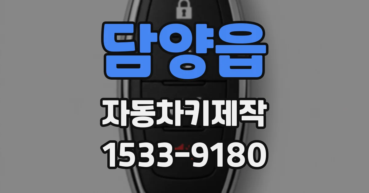 담양읍 자동차키제작