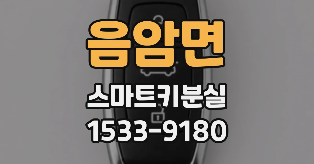 음암면 스마트키분실