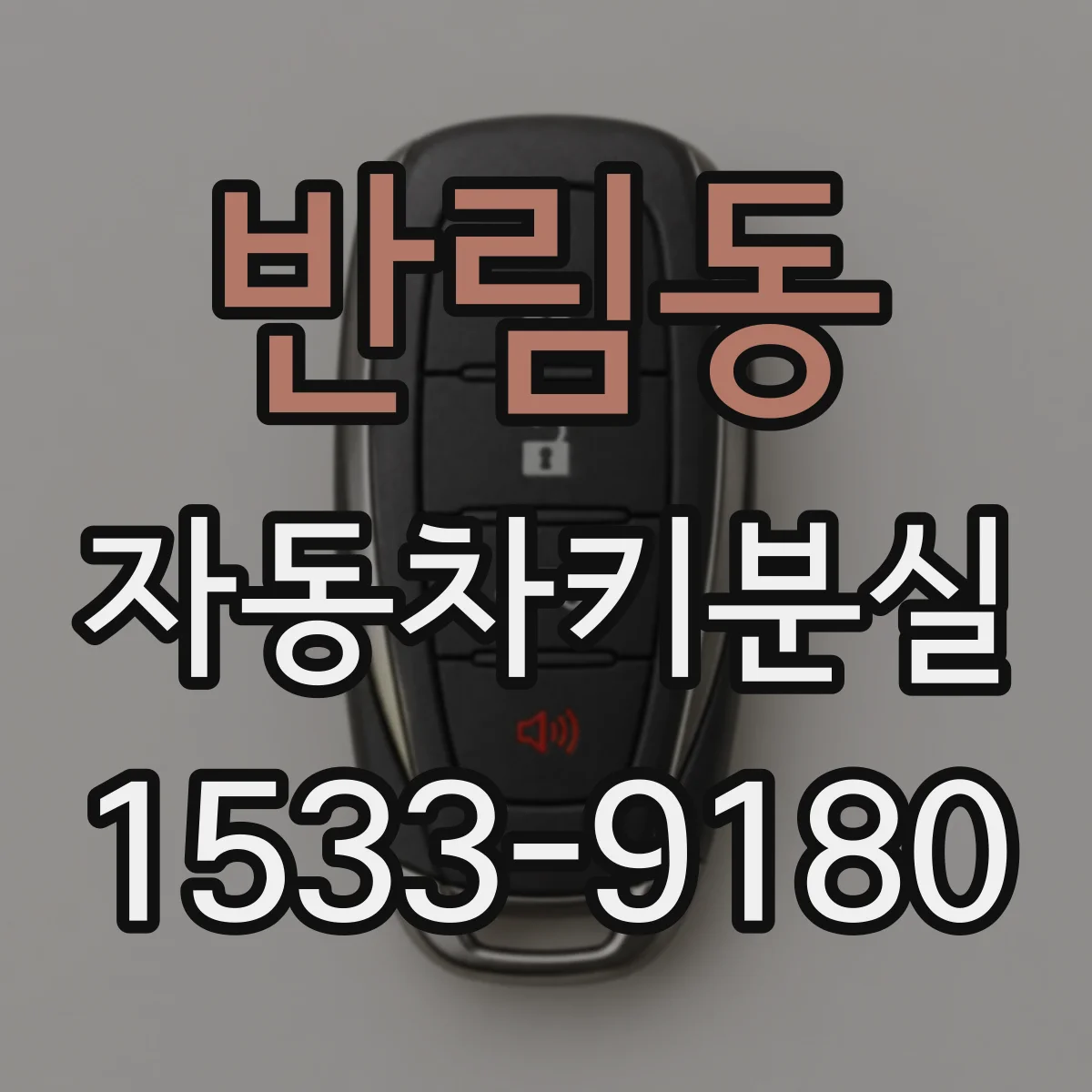 반림동 자동차키분실