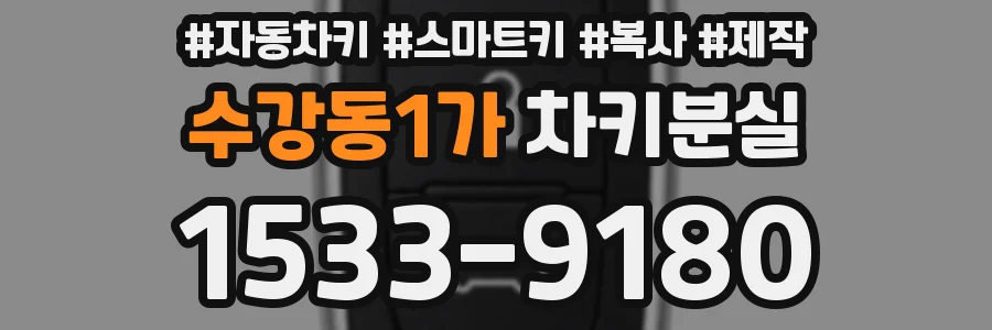 수강동1가 차키분실