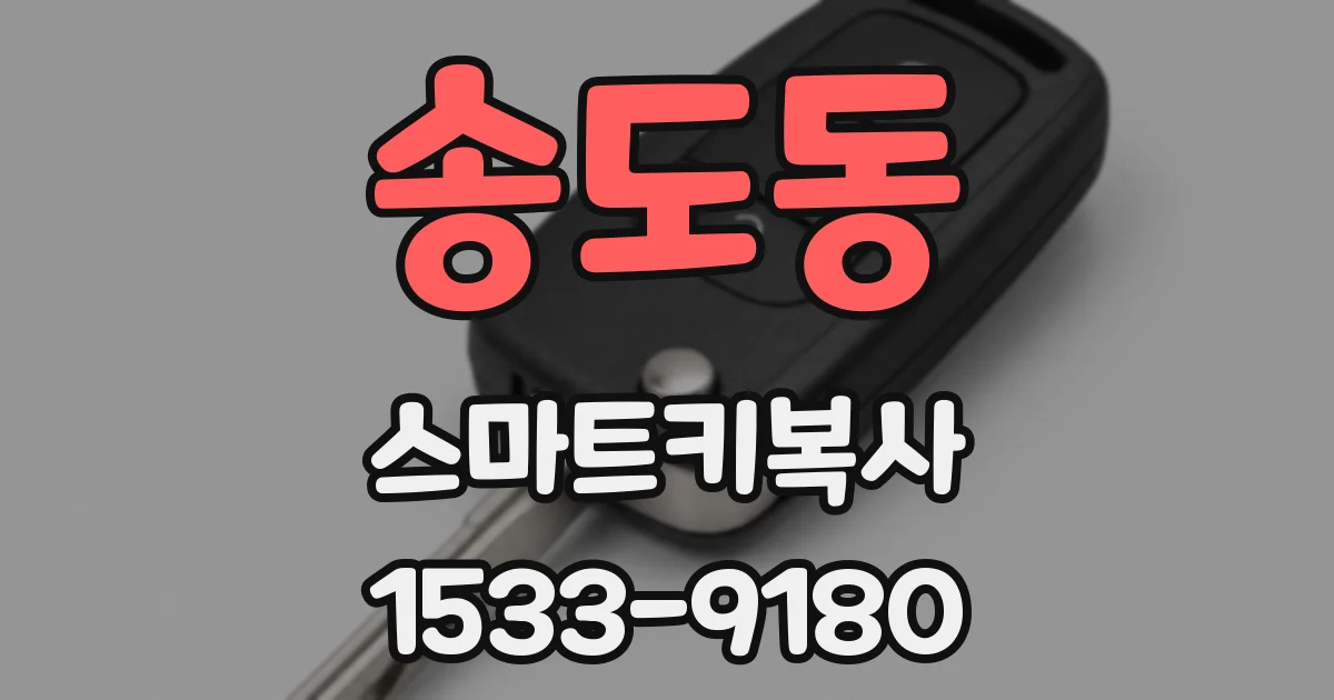 송도동 스마트키복사