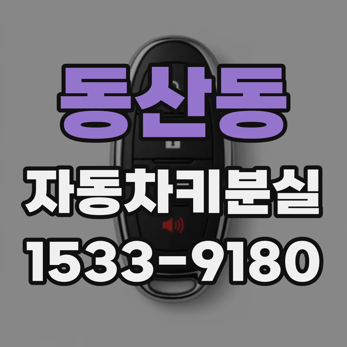 동산동 자동차키분실