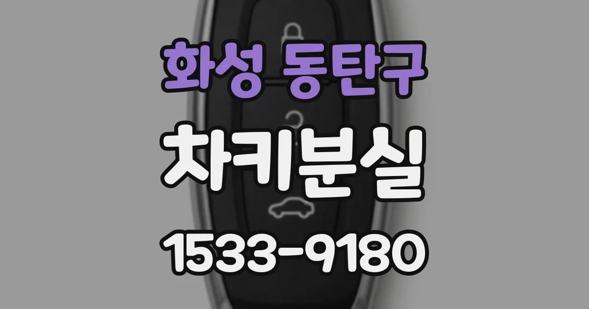 화성 동탄구 차키분실
