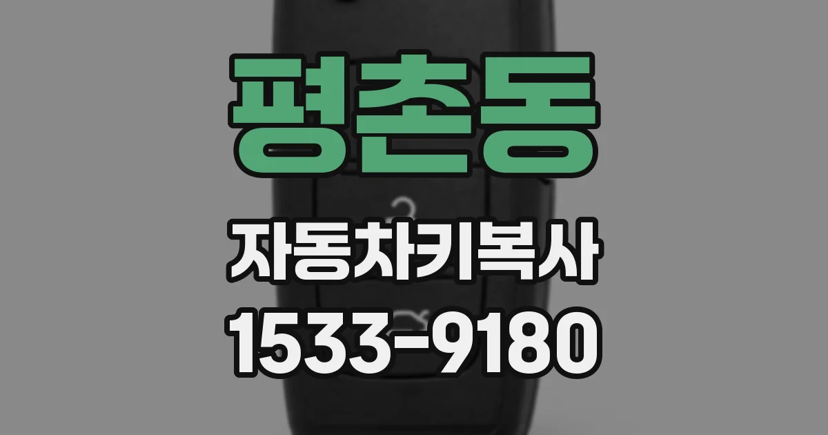 평촌동 자동차키복사
