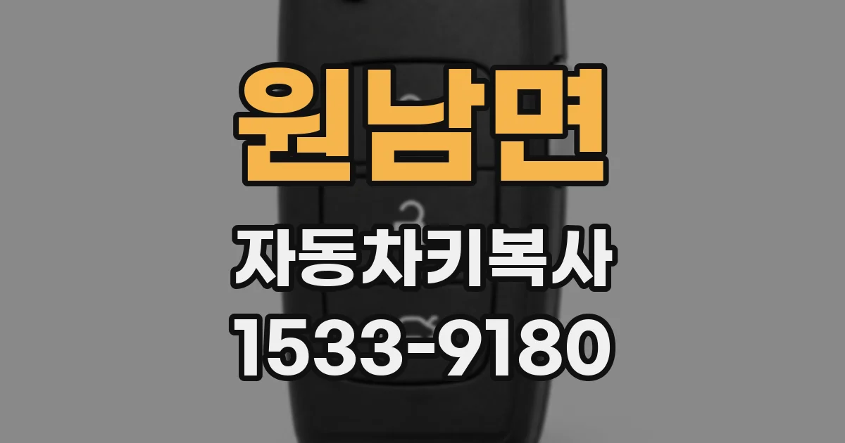 원남면 자동차키복사