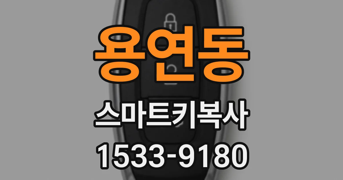 용연동 스마트키복사