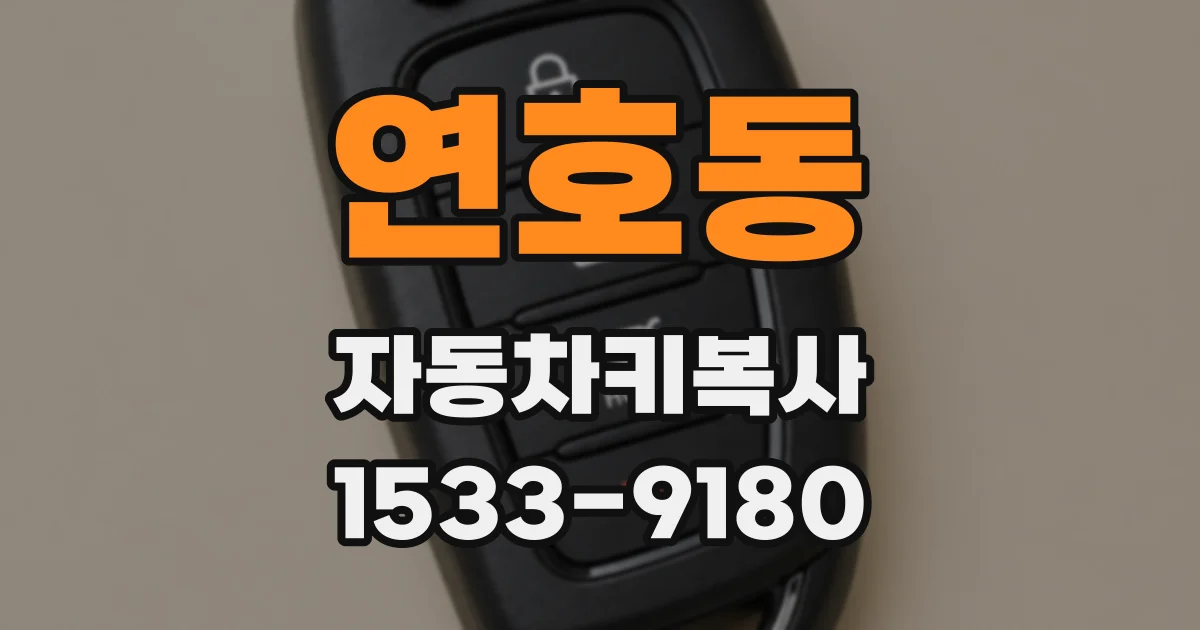 연호동 자동차키복사