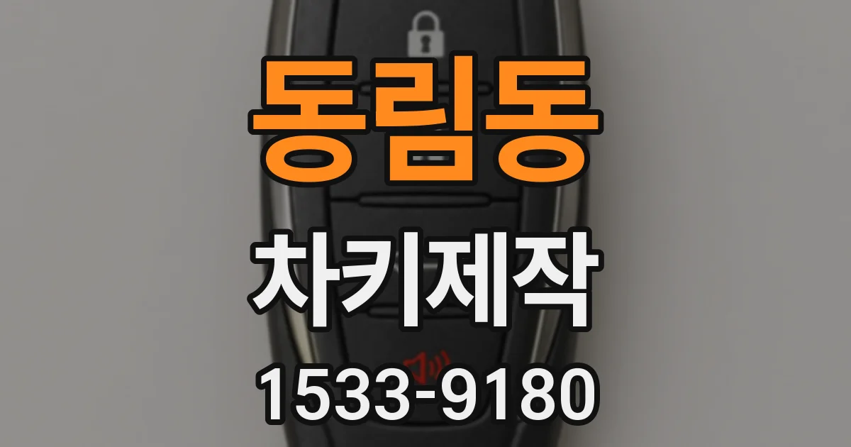 동림동 차키제작