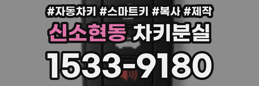 신소현동 차키분실