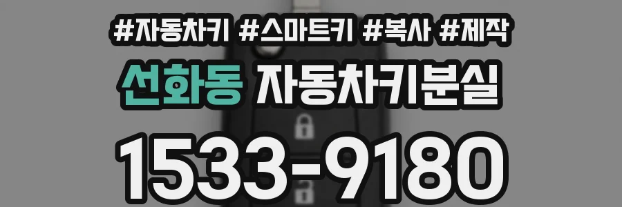 선화동 자동차키분실