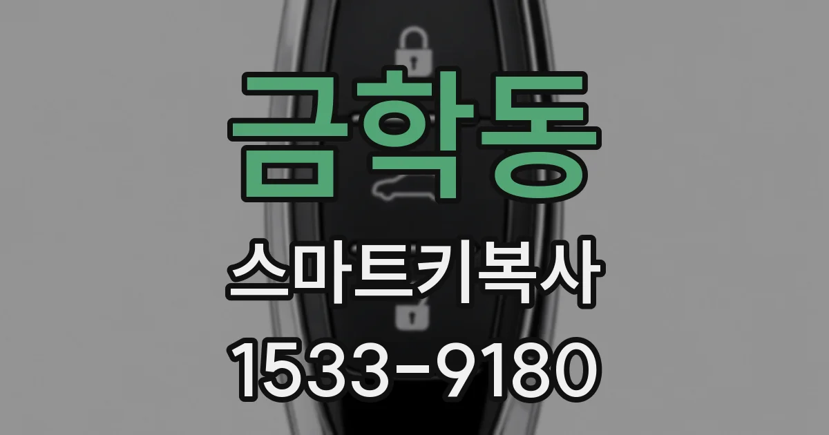 금학동 스마트키복사