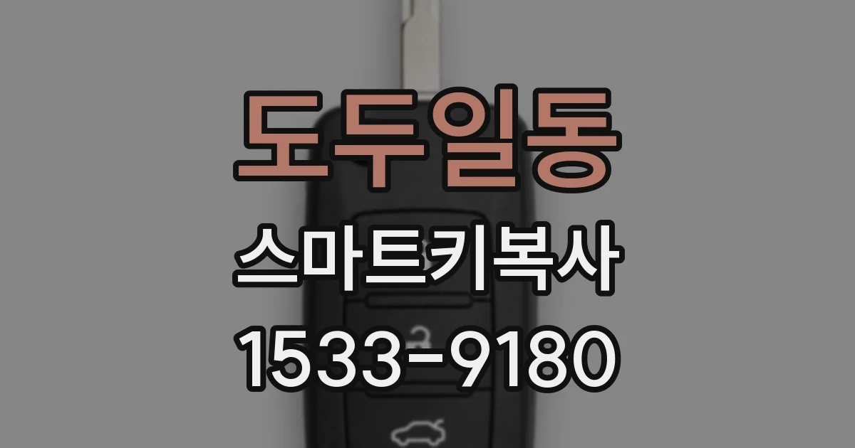 도두일동 스마트키복사