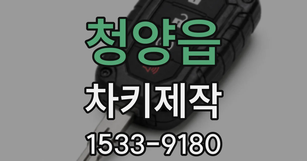 청양읍 차키제작