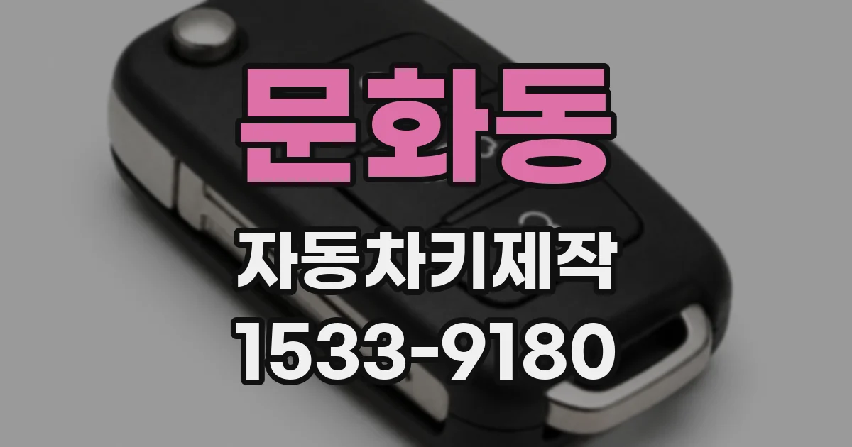 문화동 자동차키제작