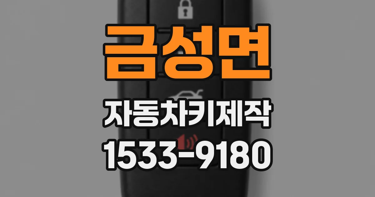 금성면 자동차키제작