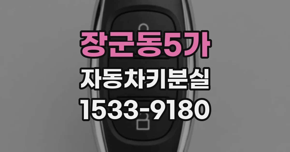 장군동5가 자동차키분실