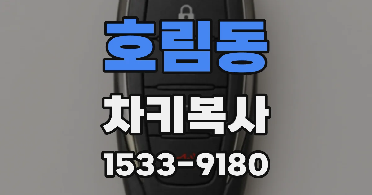 호림동 차키복사