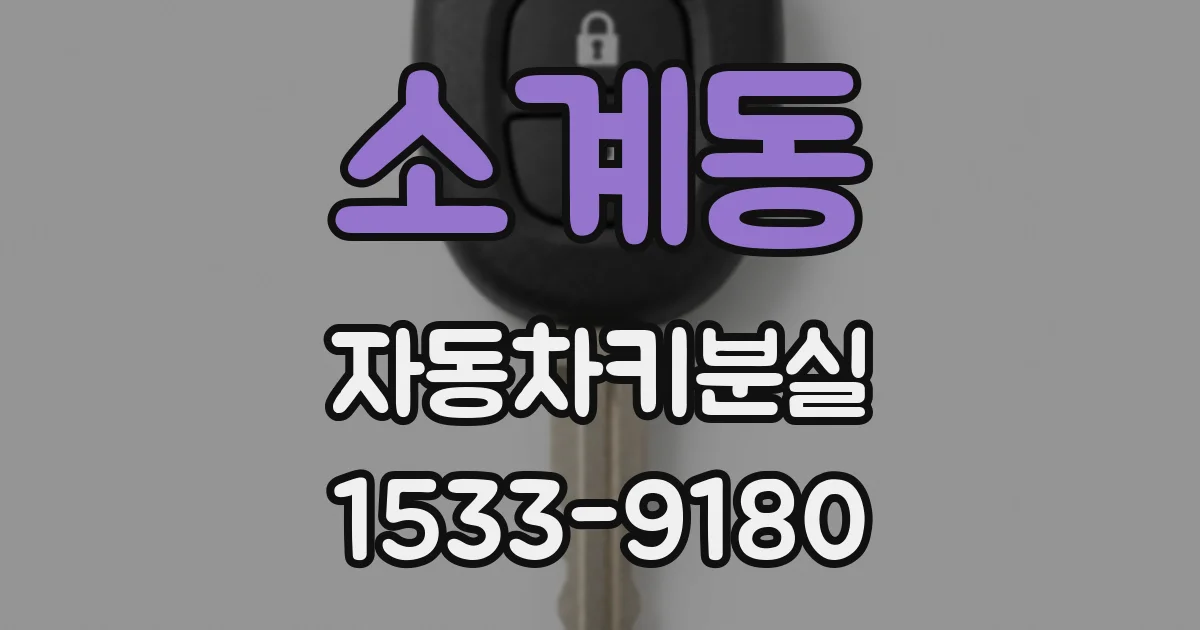 소계동 자동차키분실