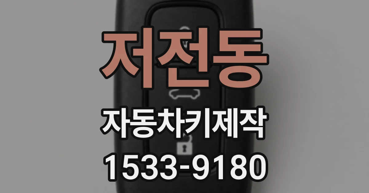 저전동 자동차키제작
