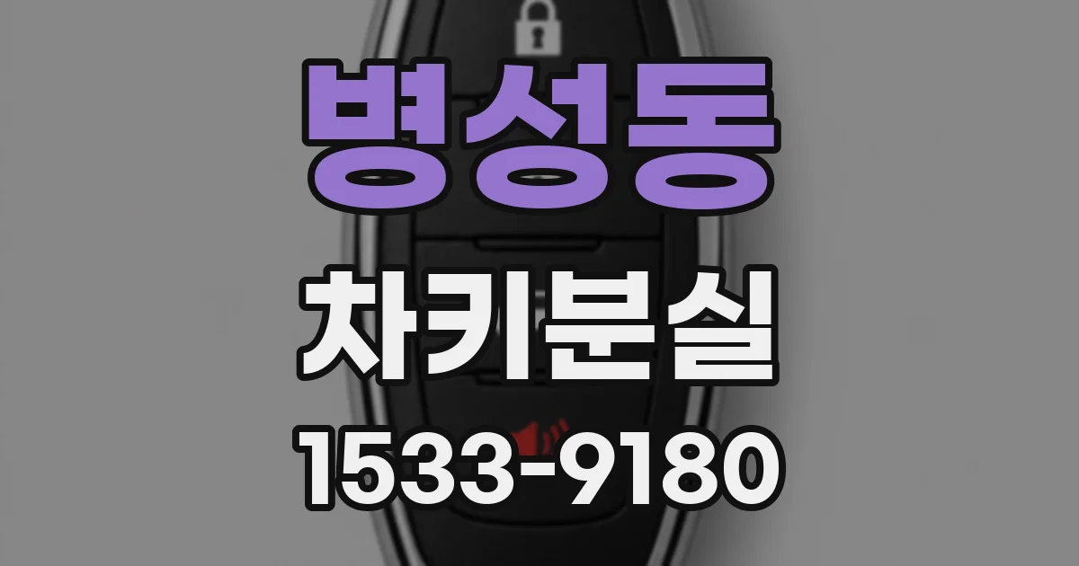 병성동 차키분실