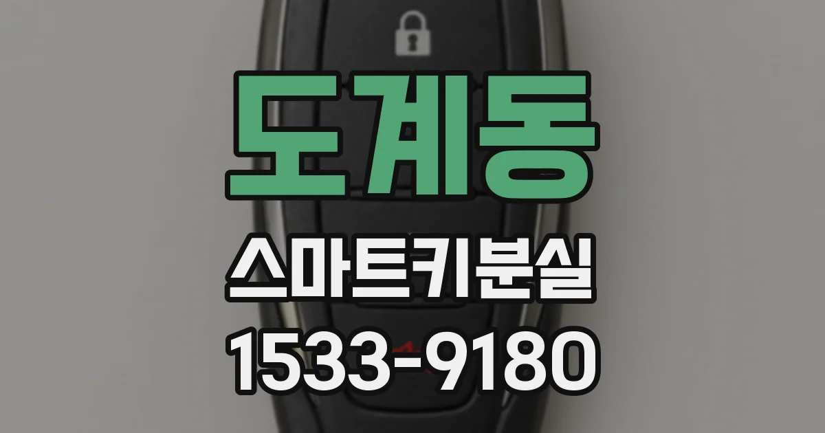 도계동 스마트키분실