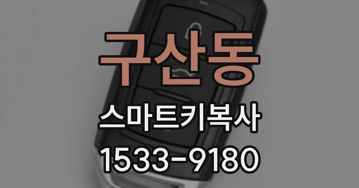 구산동 스마트키복사