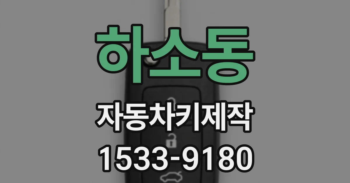 하소동 자동차키제작