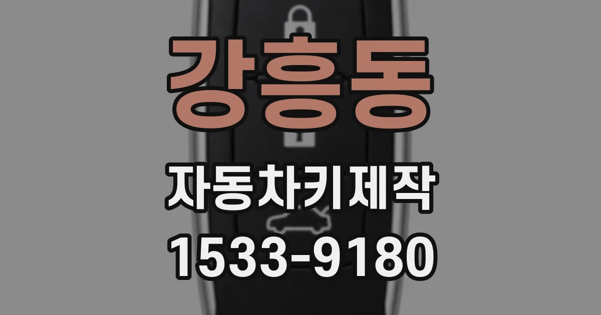 강흥동 자동차키제작