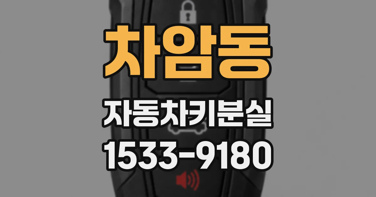 차암동 자동차키분실