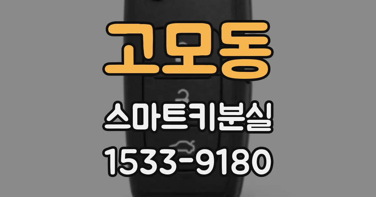 고모동 스마트키분실