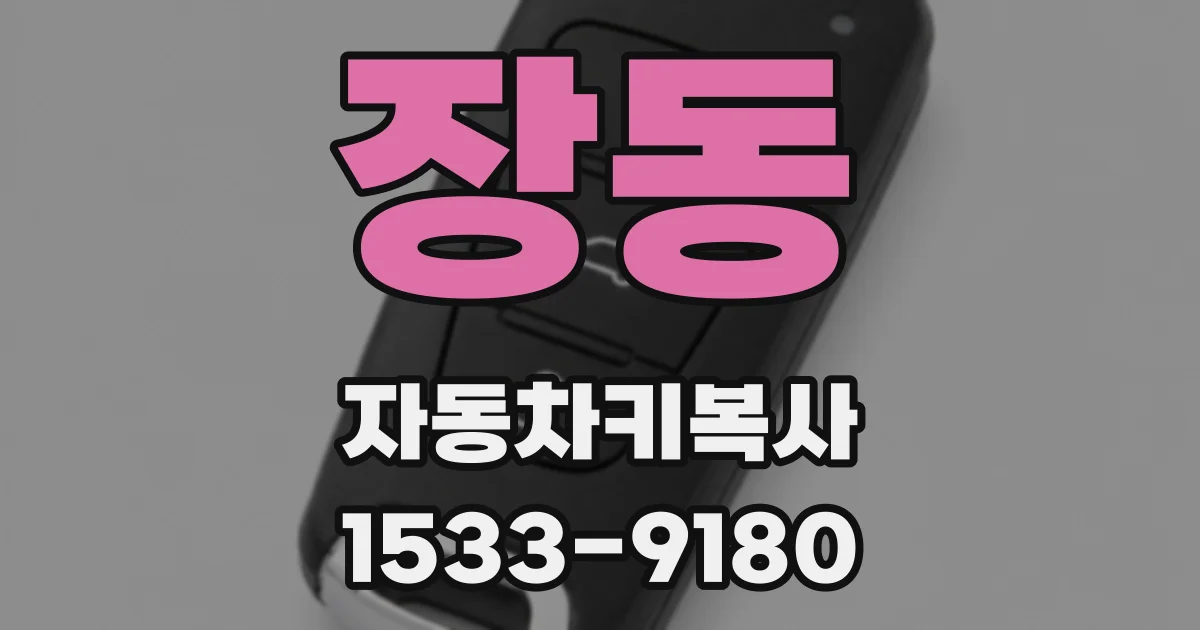 장동 자동차키복사
