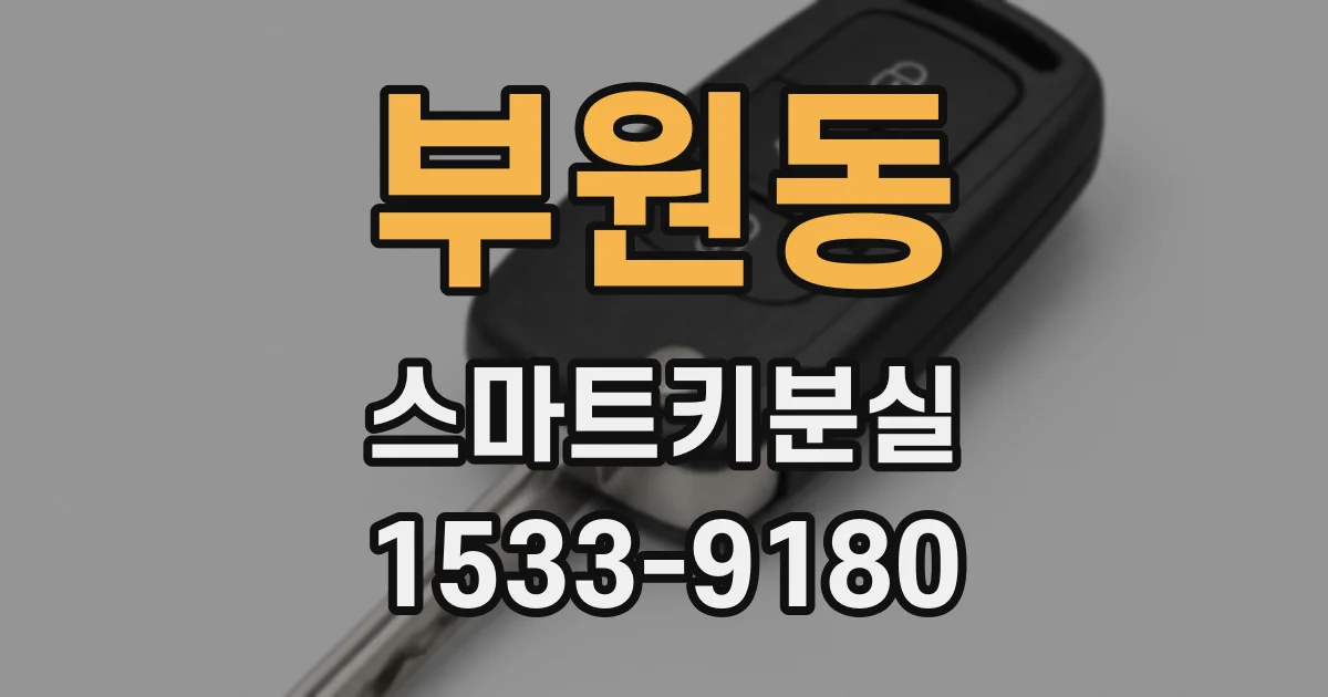 부원동 스마트키분실